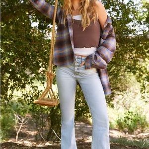 AE Ne(x)t Level Super High-Waisted Flare Jean size 4 NWOT